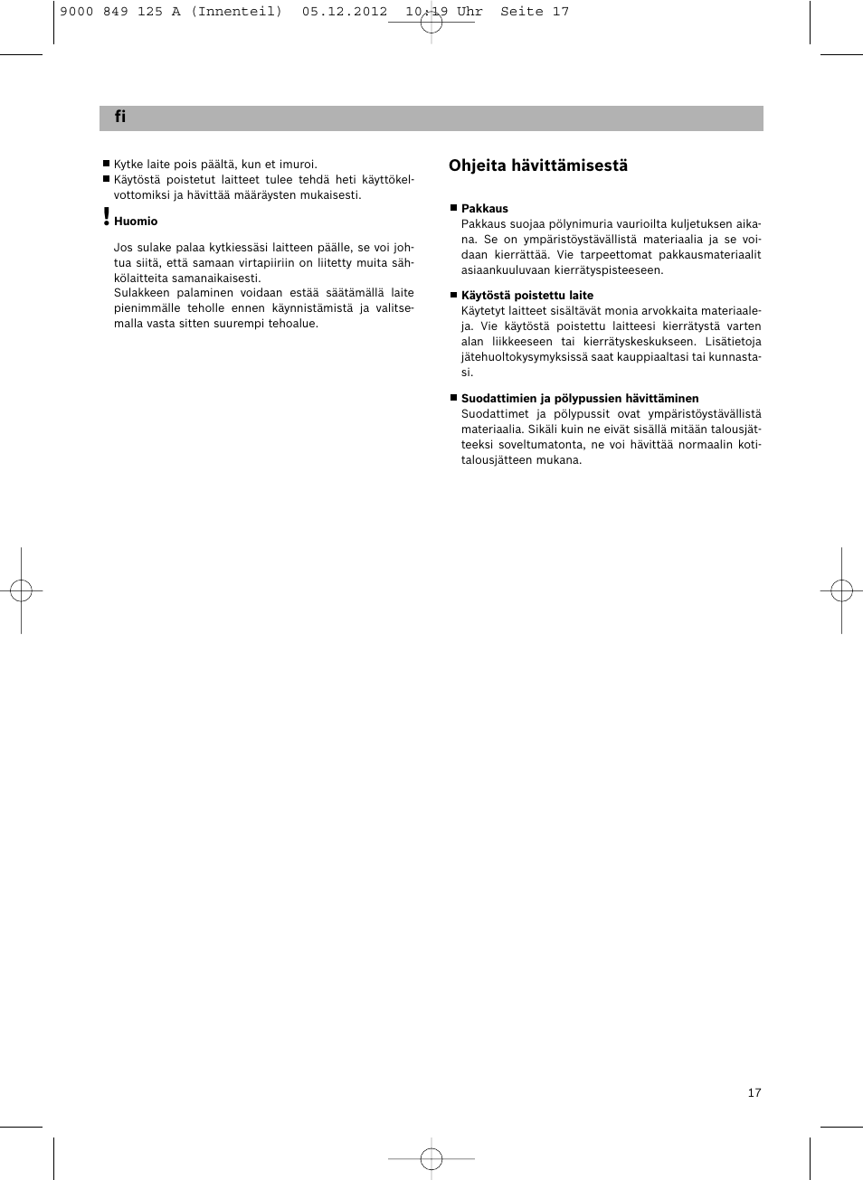 Siemens VS06G2080 User Manual | Page 18 / 117