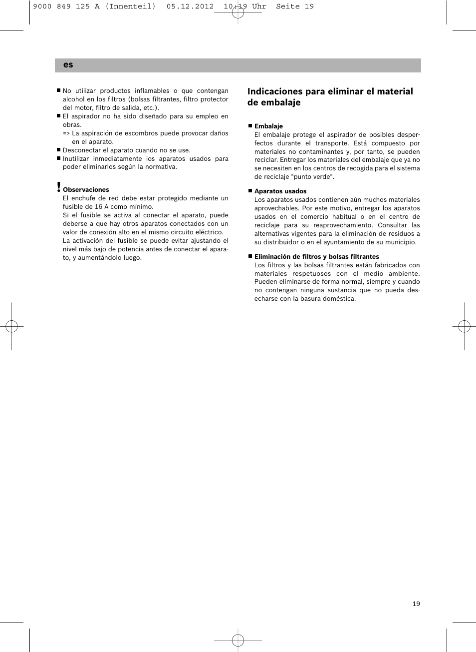 Siemens VS06G2080 User Manual | Page 20 / 117