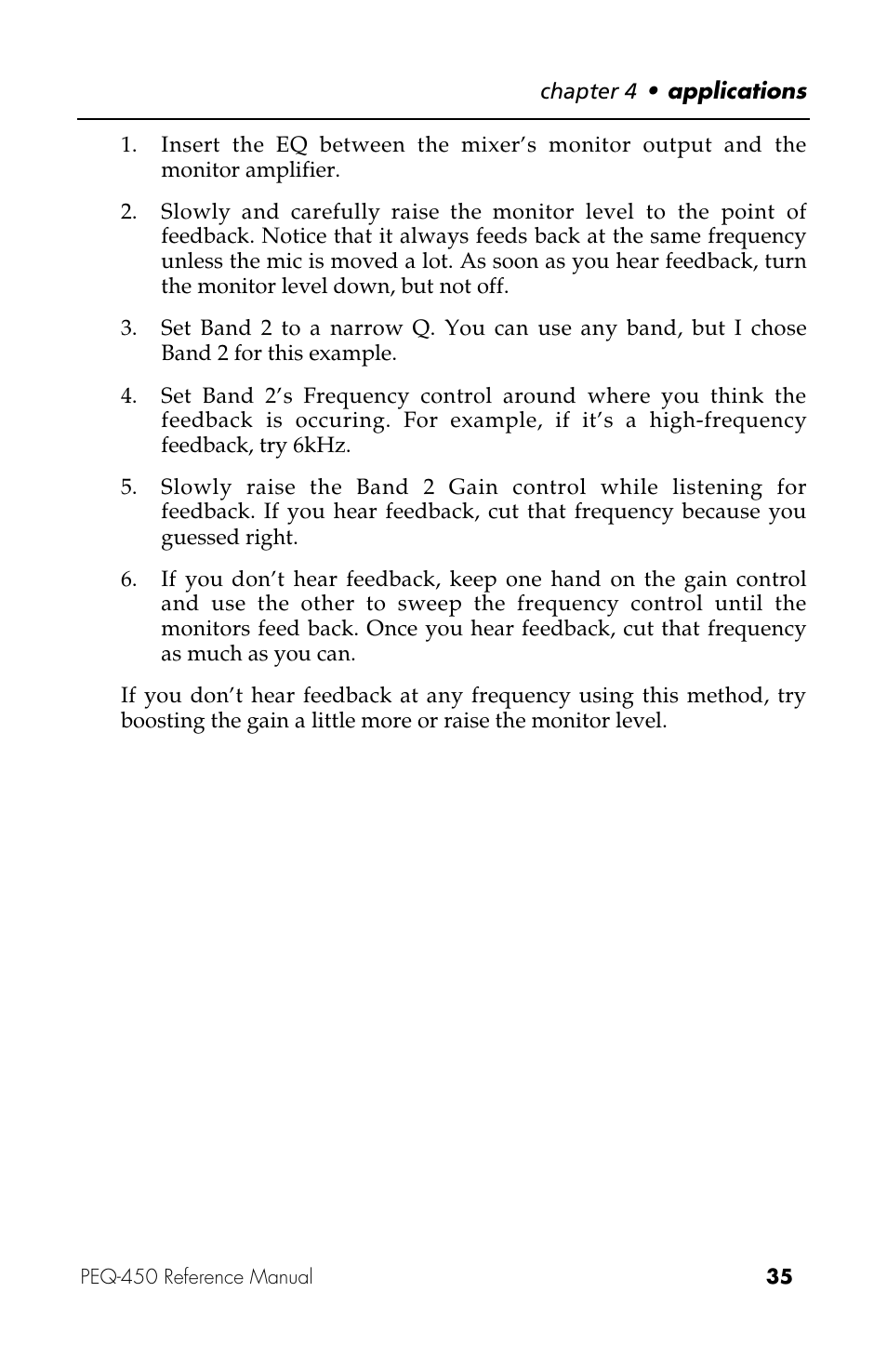 ALESIS PEQ-450 User Manual | Page 35 / 44