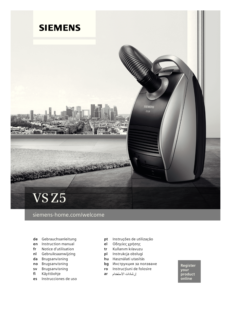 Siemens VSZ5GPX2 User Manual | 94 pages