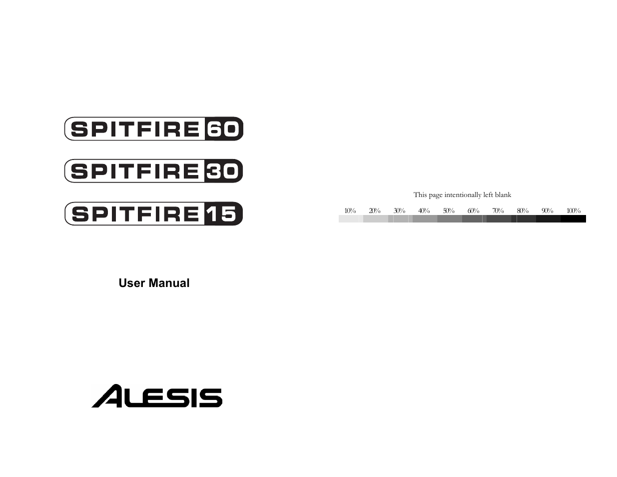 ALESIS Spitfire 60 User Manual | 48 pages