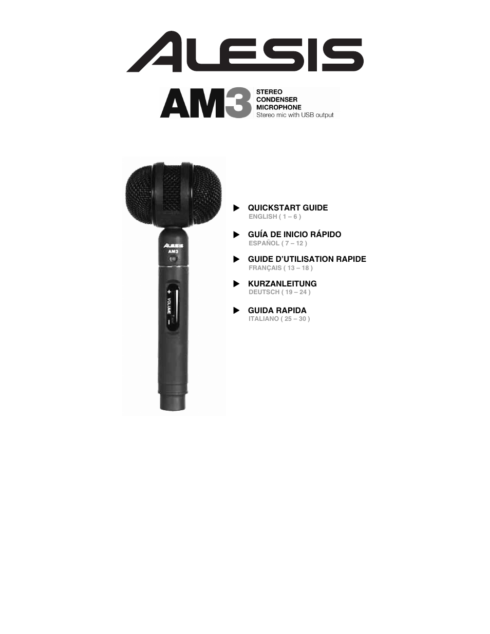 ALESIS AM3 User Manual | 36 pages