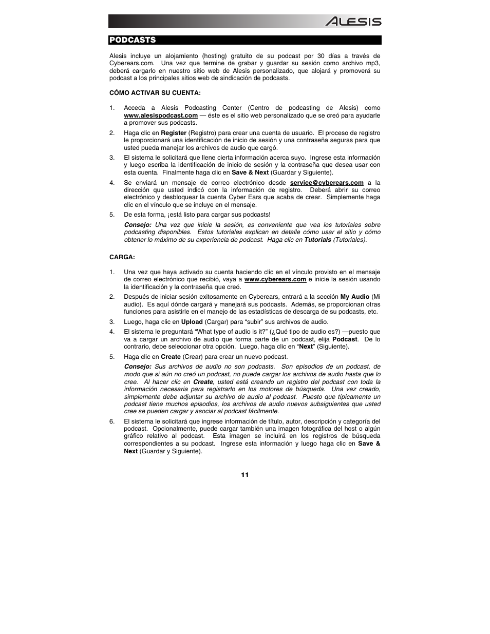 ALESIS AM3 User Manual | Page 13 / 36