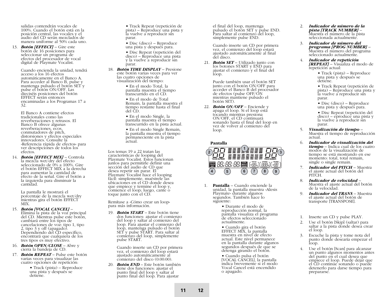 ALESIS Playmate Vocalist User Manual | Page 11 / 32