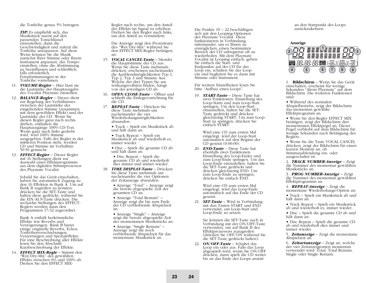 ALESIS Playmate Vocalist User Manual | Page 24 / 32