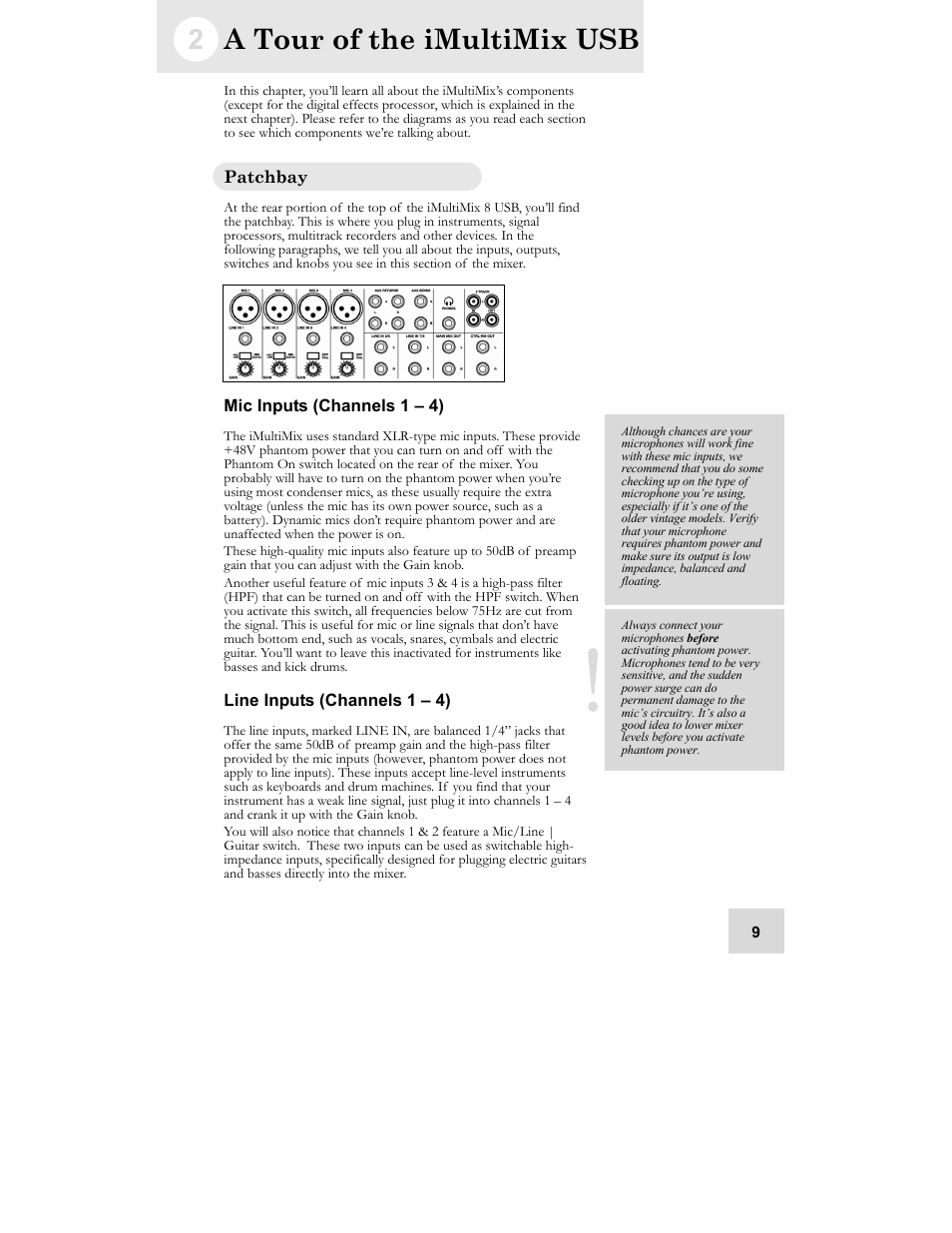 A tour of the imultimix usb | ALESIS iMultiMix 8 USB User Manual | Page 11 / 36