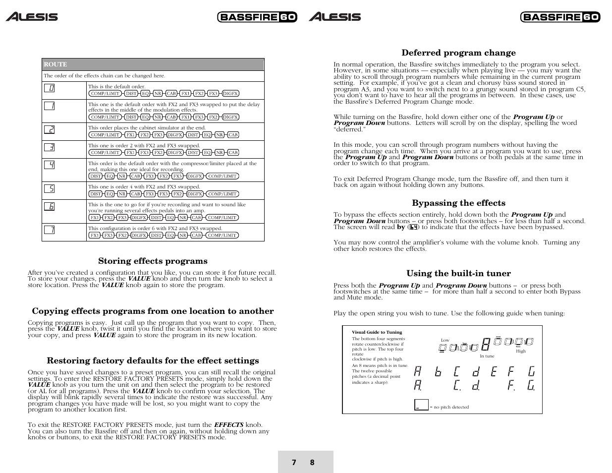 ALESIS BASSFIRE 60 User Manual | Page 10 / 51