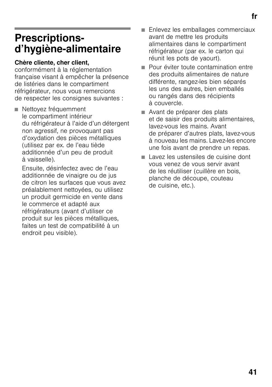 Siemens KG49NVI20 User Manual | Page 41 / 102