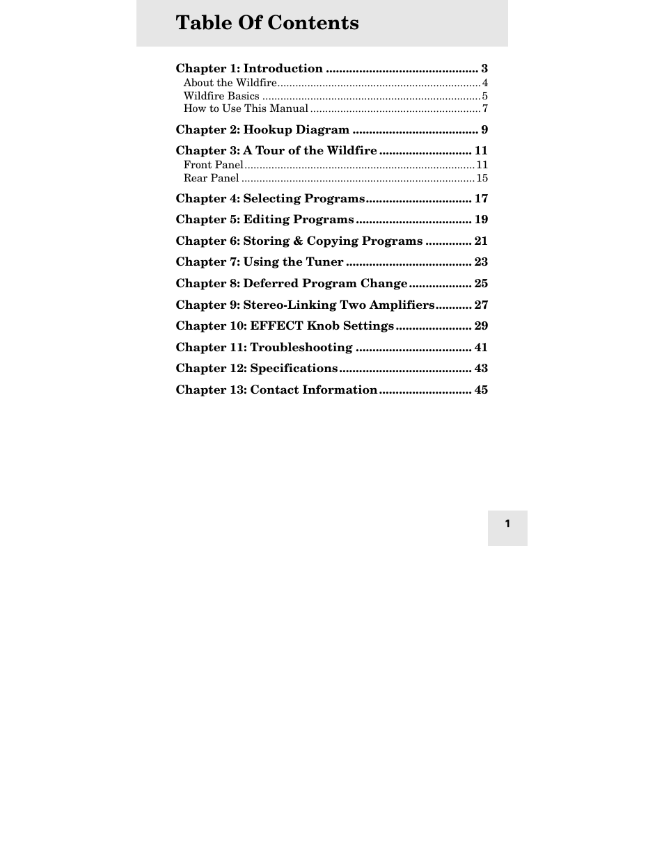 ALESIS WILDFIRE 30 User Manual | Page 3 / 48