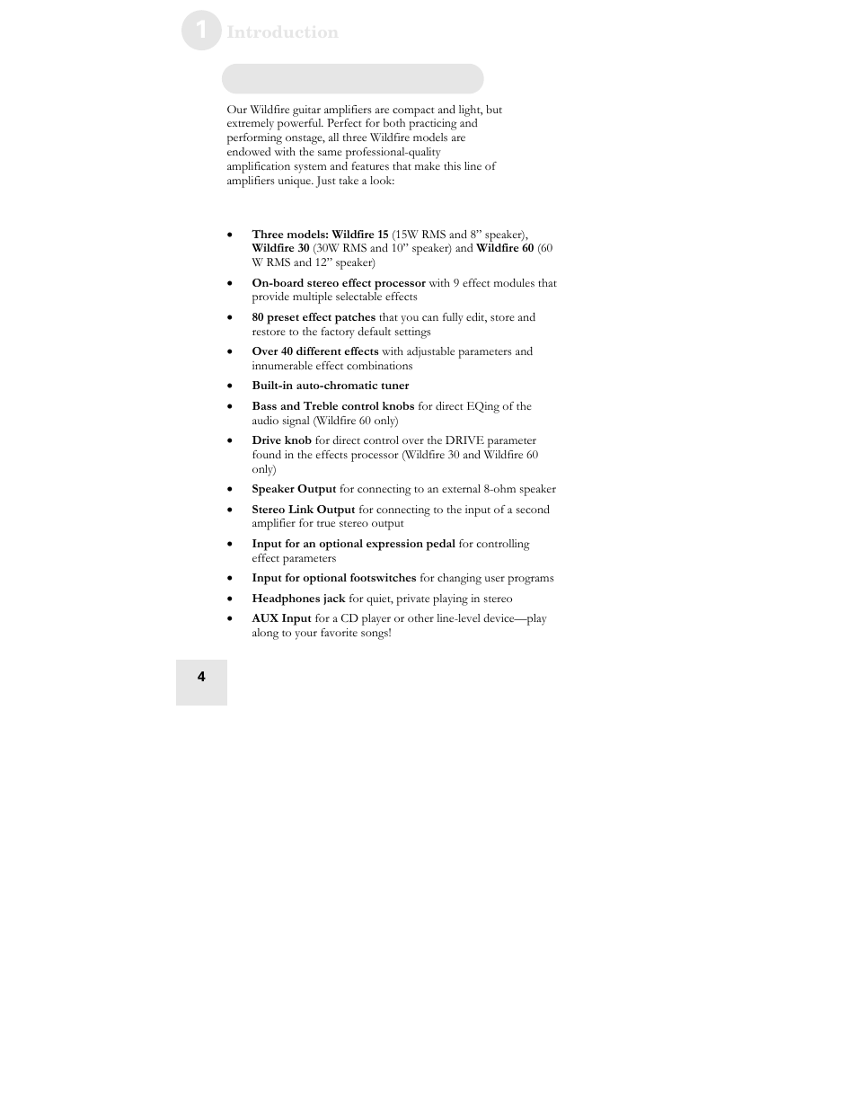 ALESIS WILDFIRE 30 User Manual | Page 6 / 48