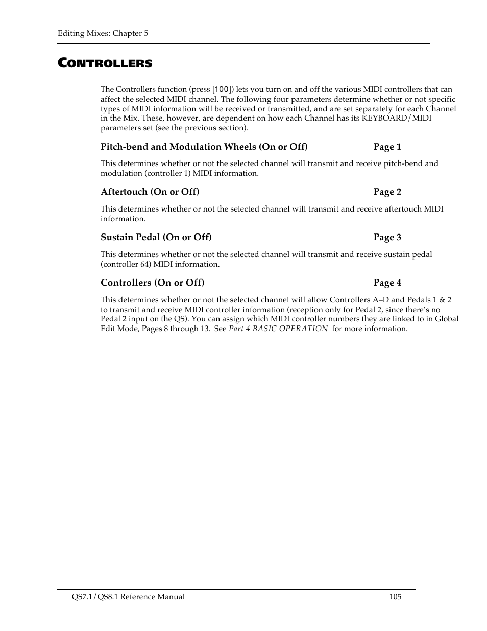 Ontrollers | ALESIS QS8.1 User Manual | Page 117 / 188