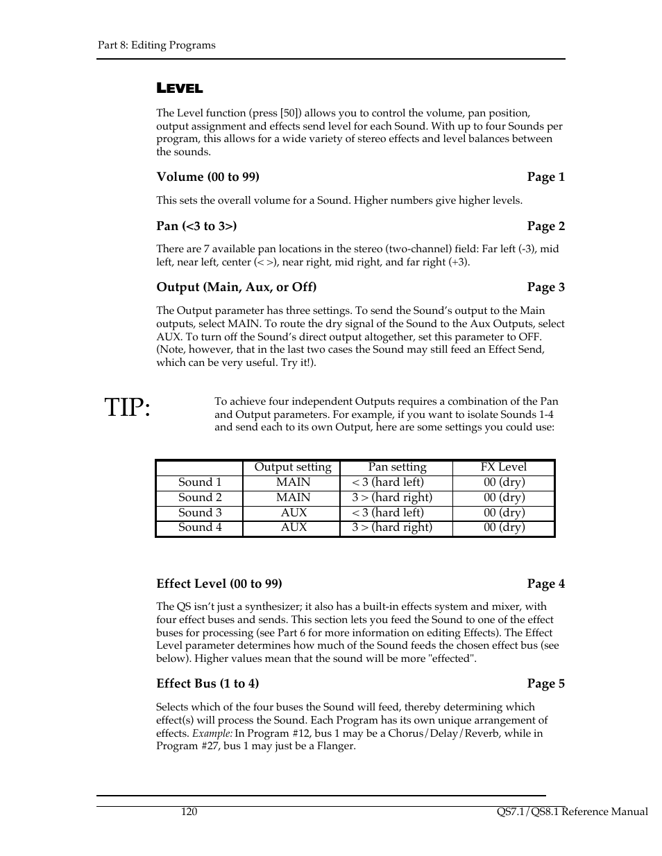 ALESIS QS8.1 User Manual | Page 132 / 188