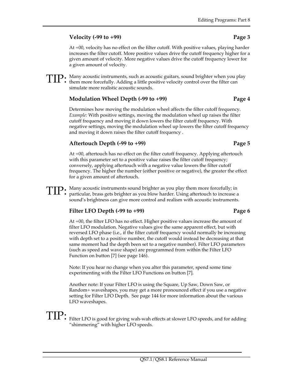 ALESIS QS8.1 User Manual | Page 137 / 188