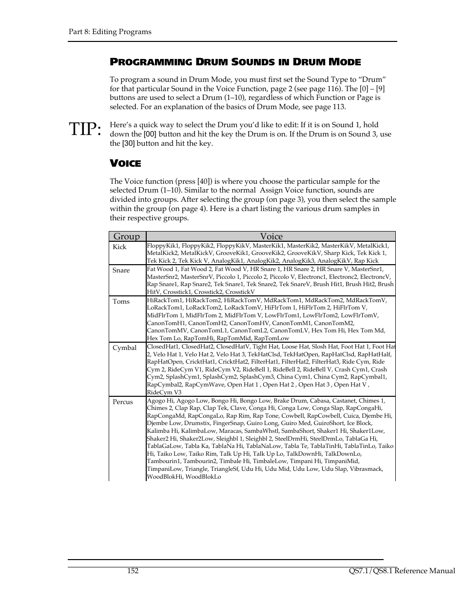 ALESIS QS8.1 User Manual | Page 164 / 188