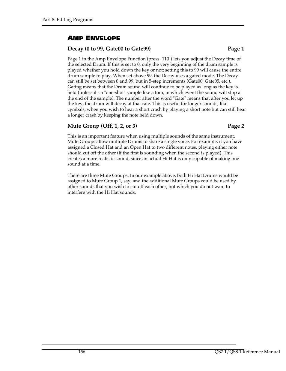 ALESIS QS8.1 User Manual | Page 168 / 188