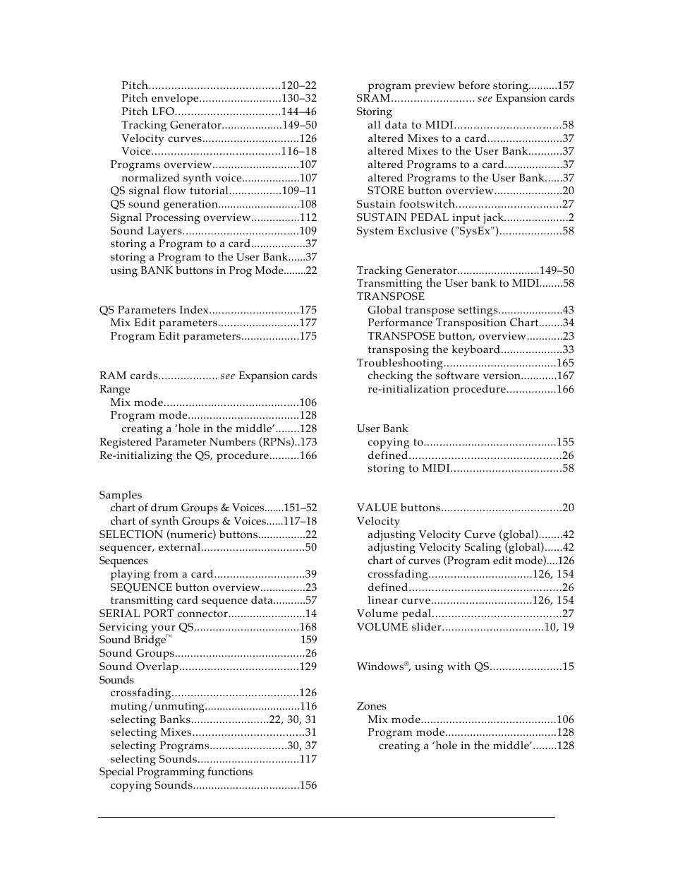 ALESIS QS8.1 User Manual | Page 187 / 188