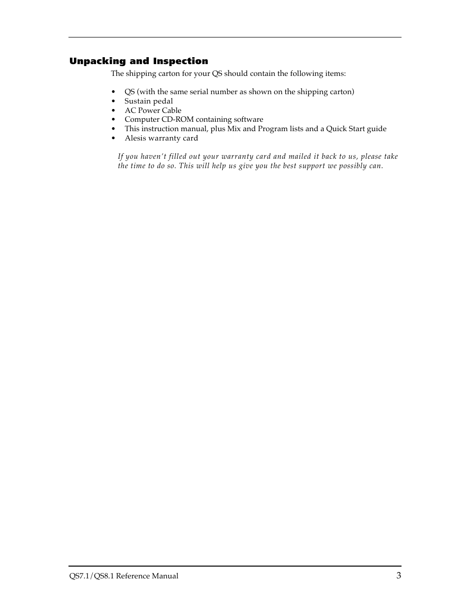 ALESIS QS8.1 User Manual | Page 4 / 188