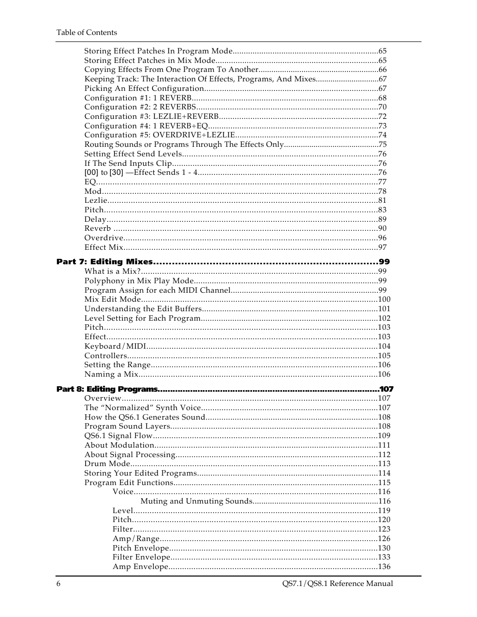 ALESIS QS8.1 User Manual | Page 6 / 188