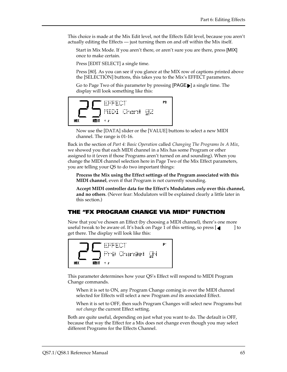 ALESIS QS8.1 User Manual | Page 71 / 188
