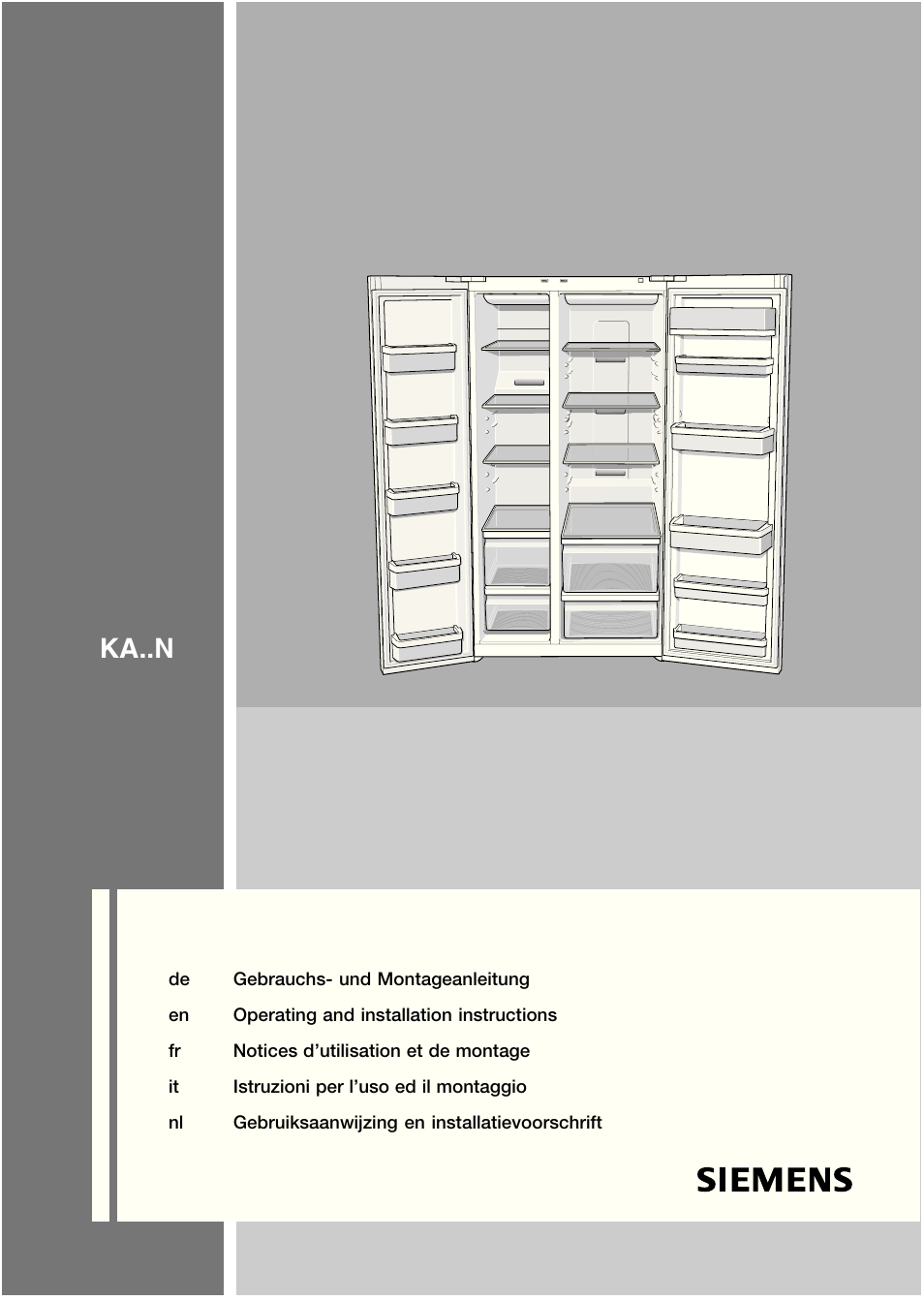 Siemens KA62NV40 User Manual | 71 pages