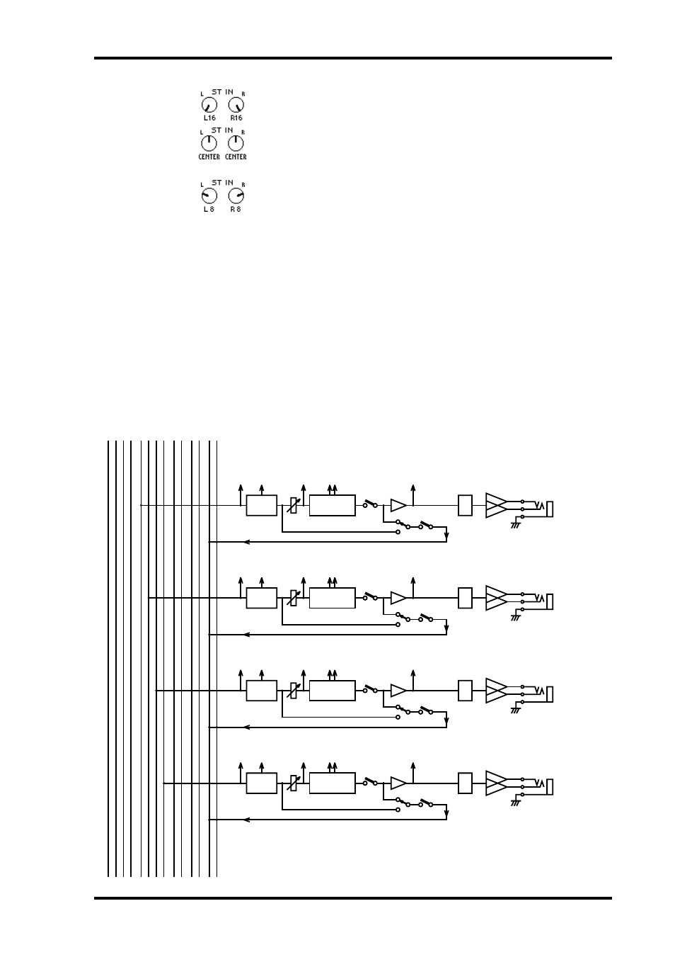 Aux send block diagram | ALESIS 03D User Manual | Page 105 / 302