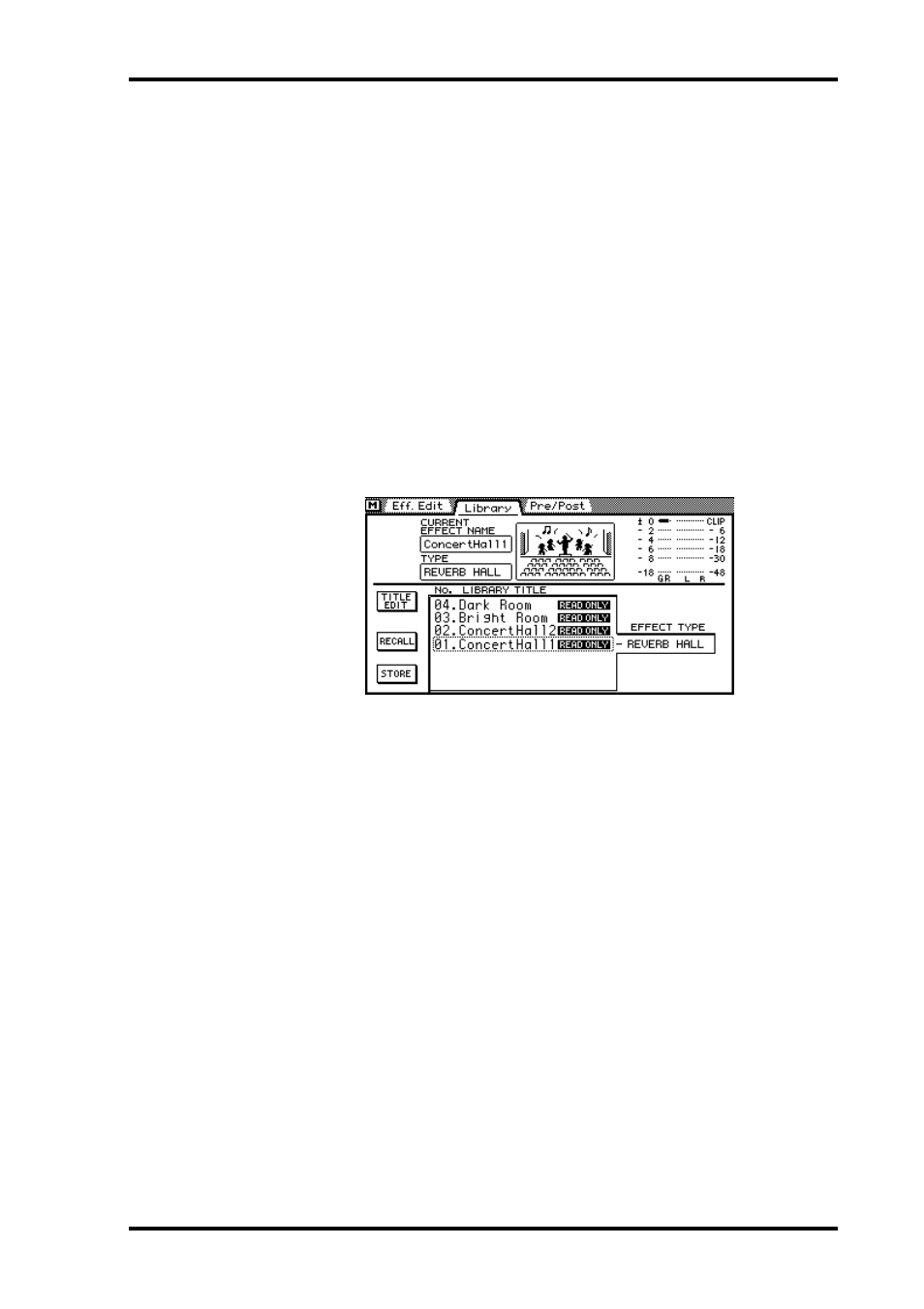 Effects library | ALESIS 03D User Manual | Page 135 / 302