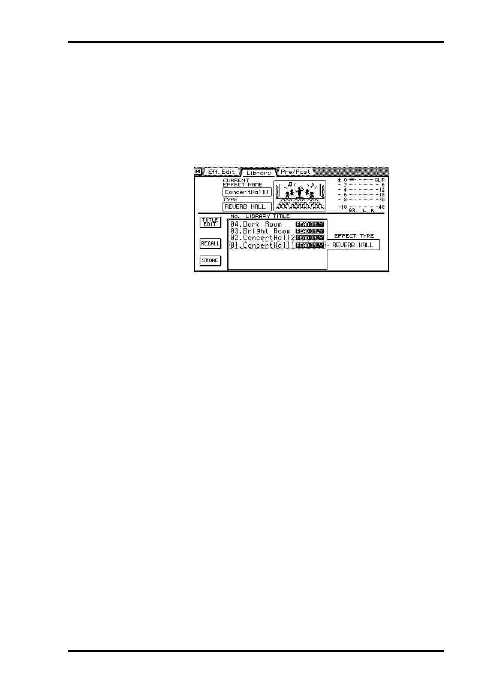 Recalling effects programs | ALESIS 03D User Manual | Page 137 / 302