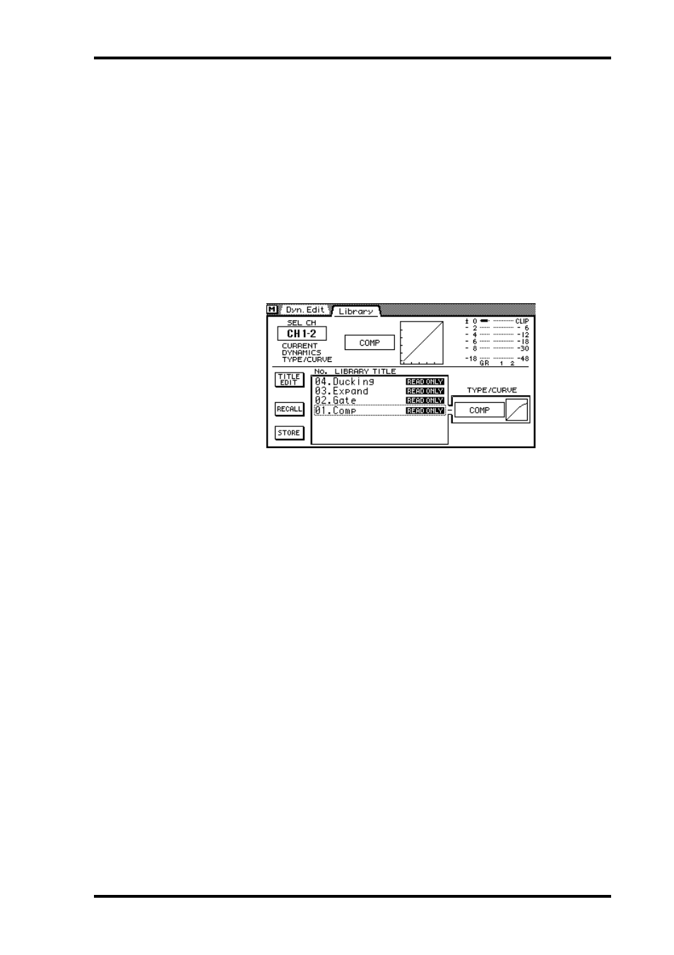 Dynamics library | ALESIS 03D User Manual | Page 157 / 302