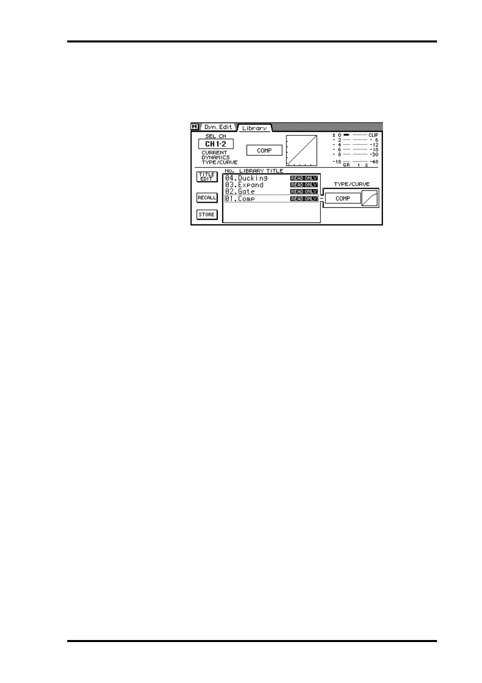 Recalling a dynamics program | ALESIS 03D User Manual | Page 159 / 302