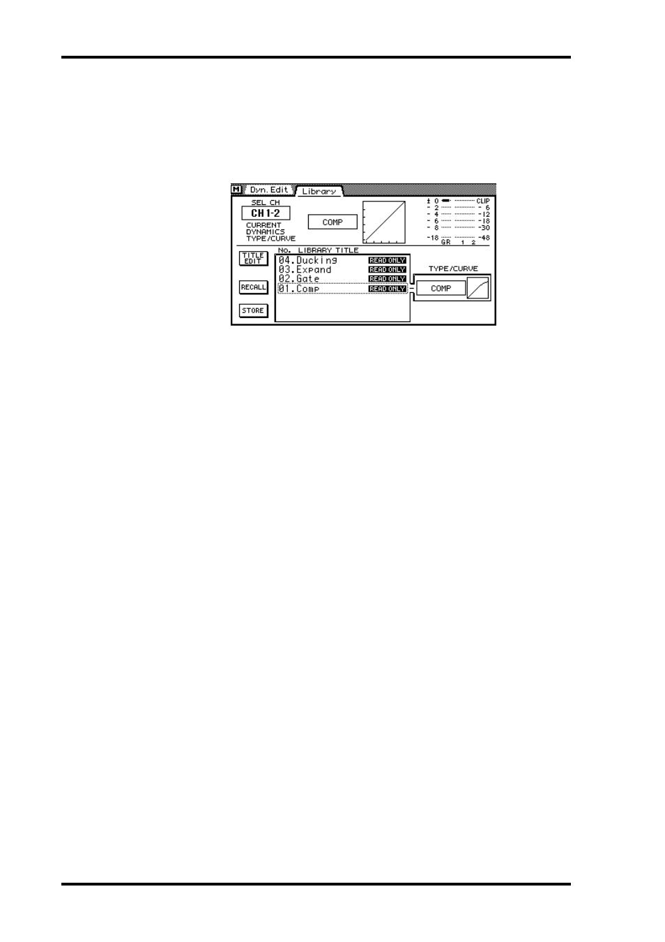 Editing dynamics program titles | ALESIS 03D User Manual | Page 160 / 302