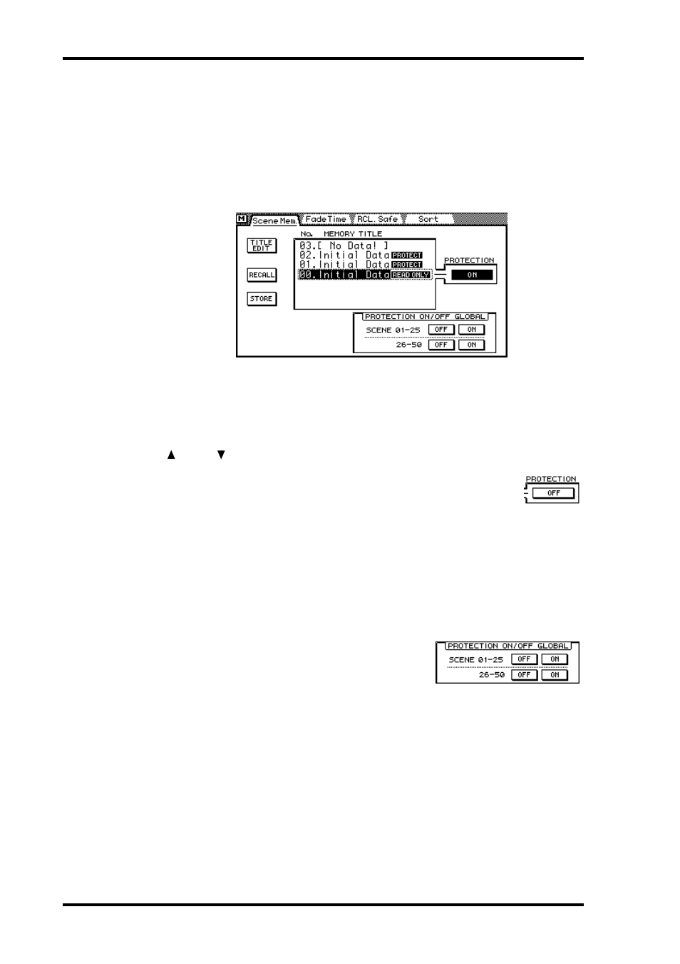 Write protecting scene memories | ALESIS 03D User Manual | Page 180 / 302