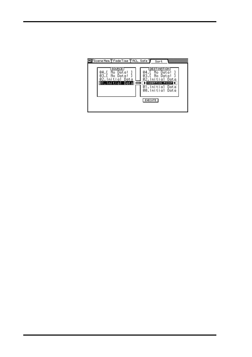 Sorting scene memories | ALESIS 03D User Manual | Page 182 / 302