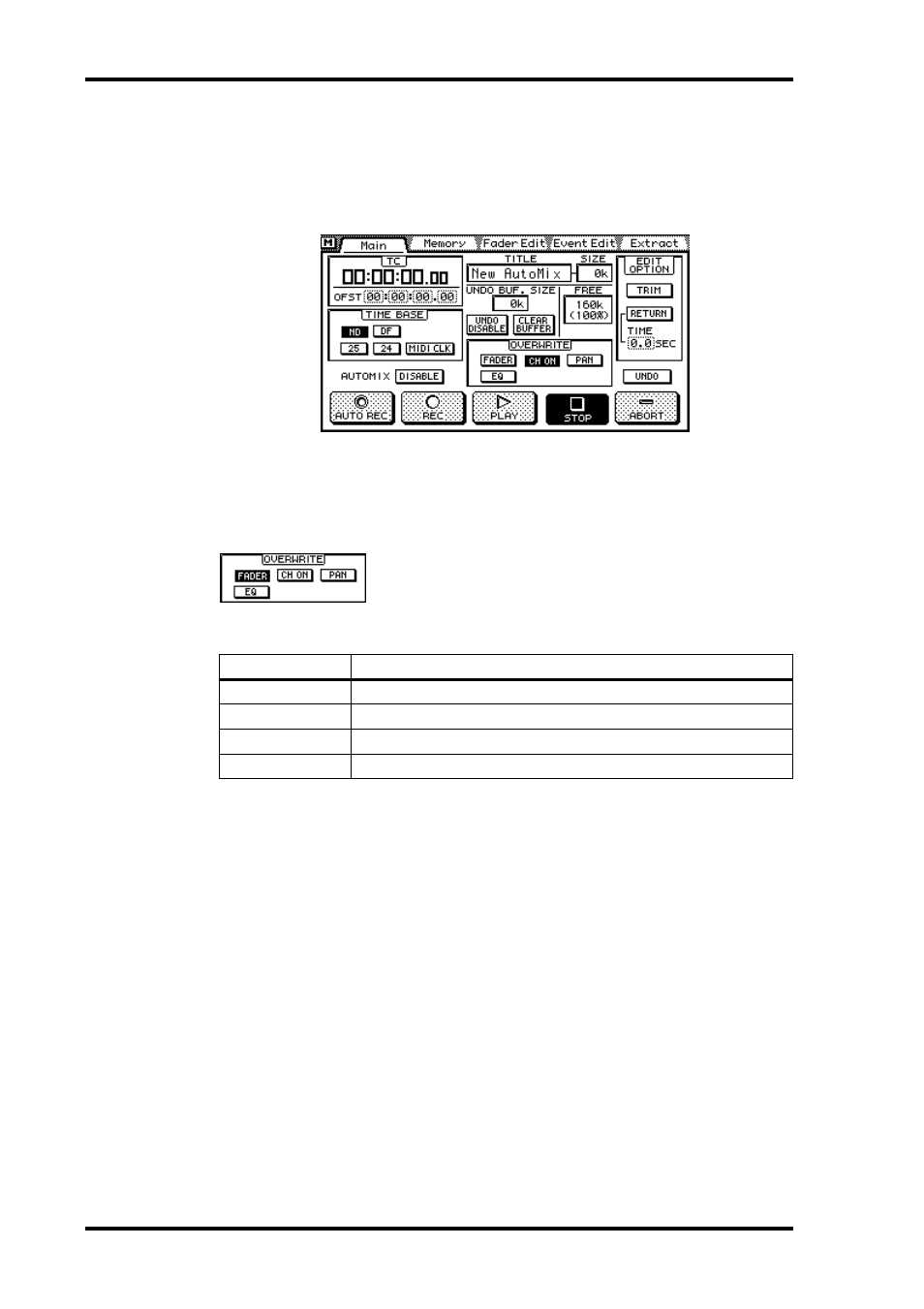 Selecting parameters for recording | ALESIS 03D User Manual | Page 194 / 302