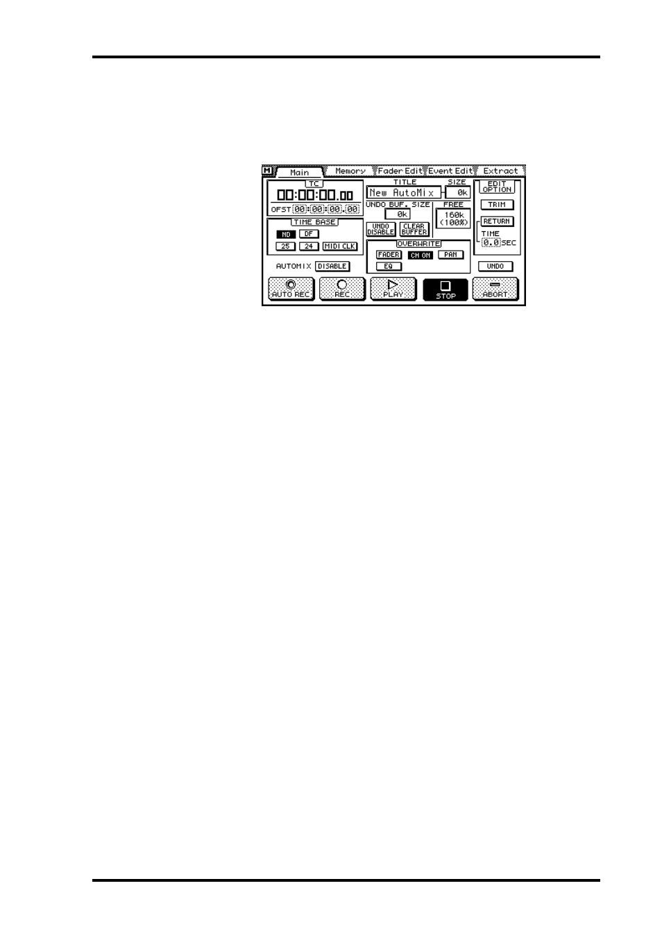 Automix punchin/punchout, Automix punch-in/punch-out | ALESIS 03D User Manual | Page 199 / 302