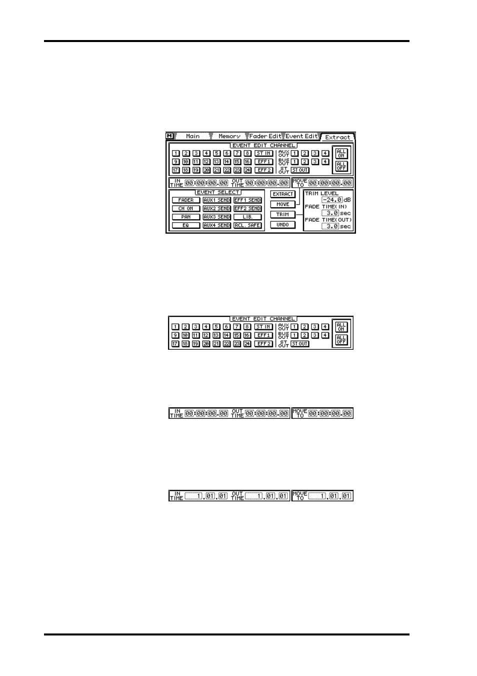 Extracting events | ALESIS 03D User Manual | Page 208 / 302