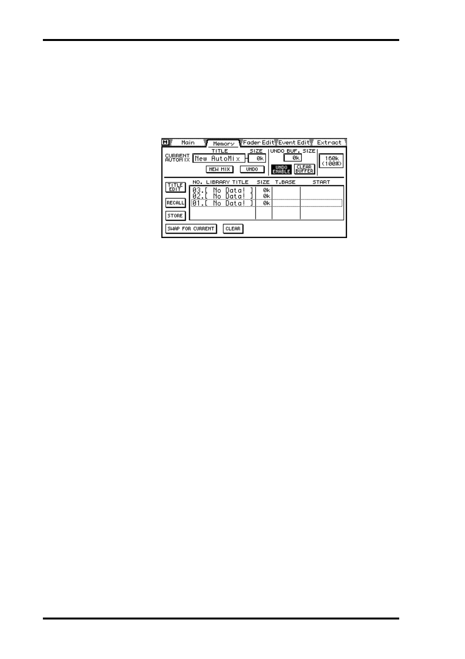 Storing automixes | ALESIS 03D User Manual | Page 212 / 302