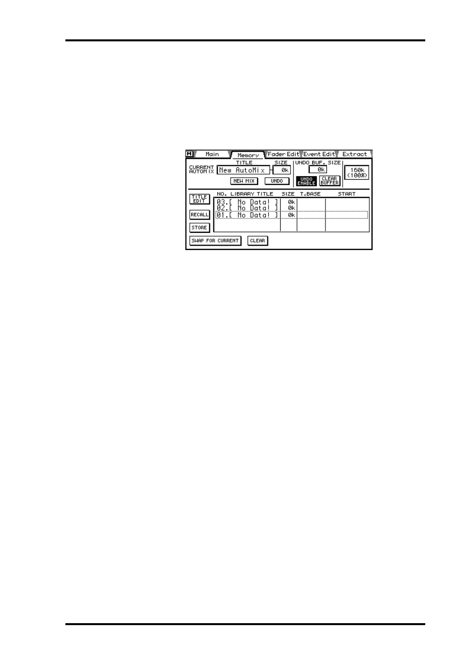 Recalling automixes | ALESIS 03D User Manual | Page 213 / 302