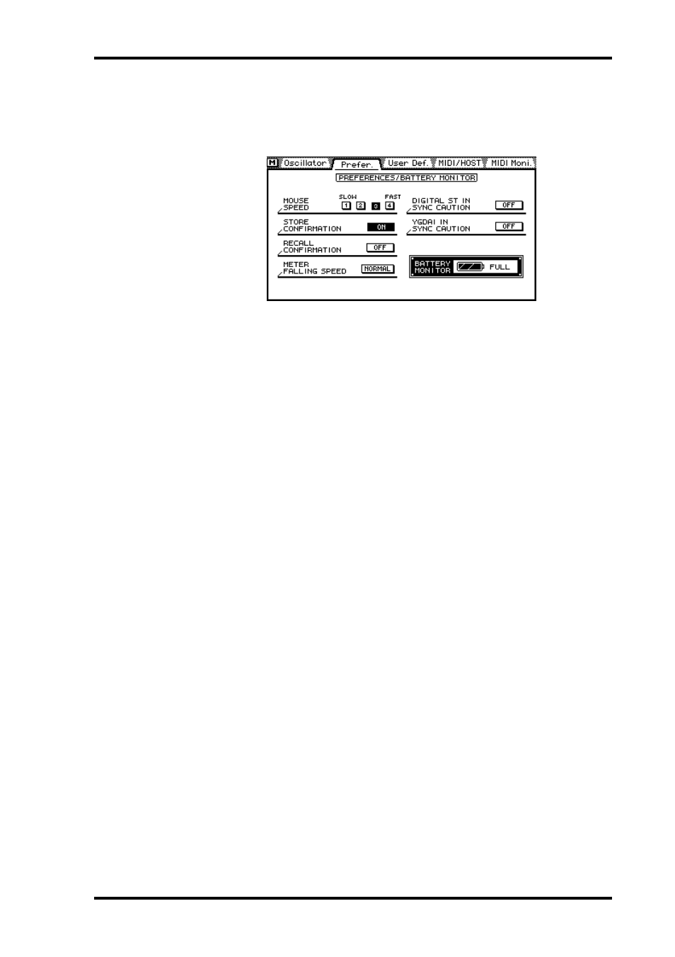 03d preferences | ALESIS 03D User Manual | Page 223 / 302