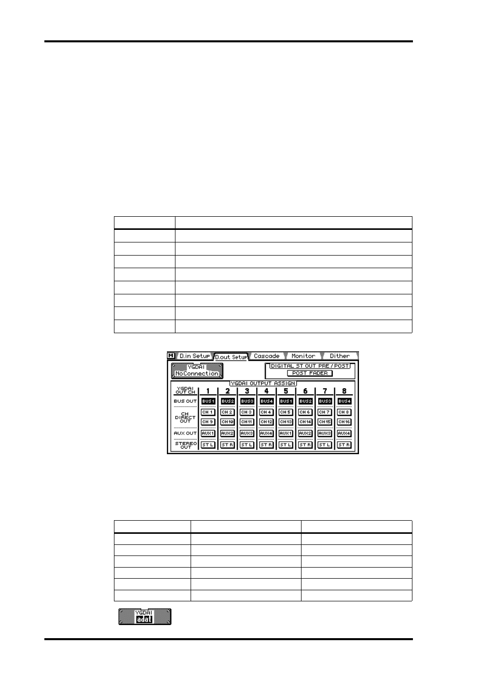Multitrack recorders, Assigning signals to the ygdai outputs | ALESIS 03D User Manual | Page 234 / 302