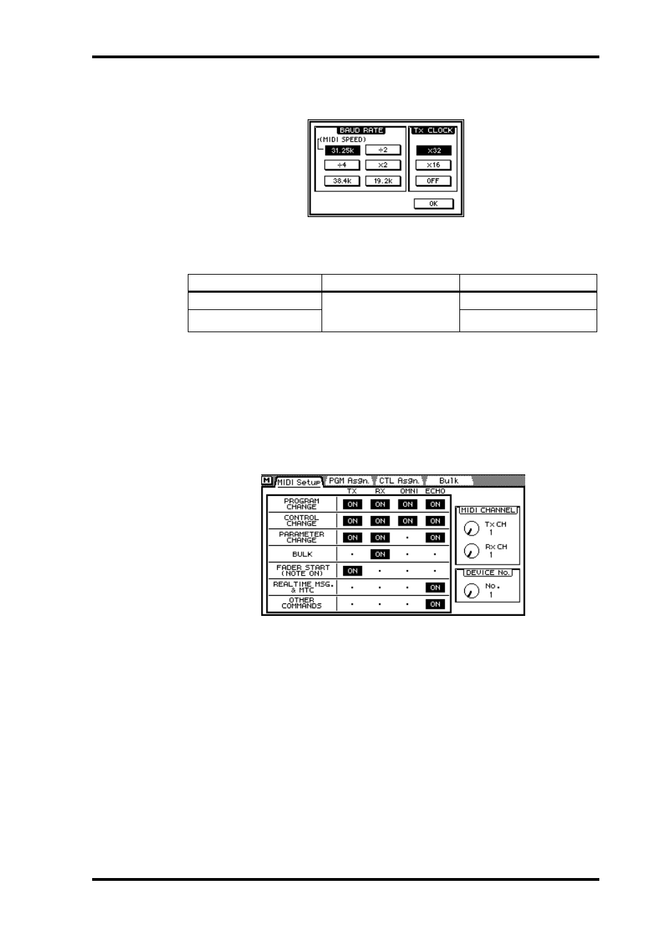 Midi setup | ALESIS 03D User Manual | Page 245 / 302