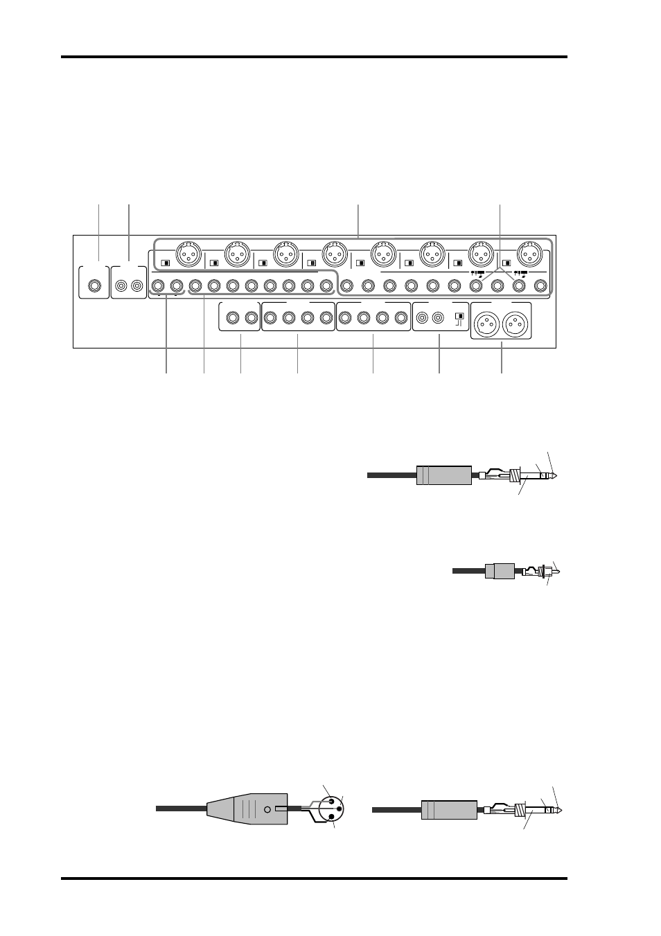 Rear panel, Rear panel—top half, Chapter 2—touring the 03d | 03d—owner’s manual | ALESIS 03D User Manual | Page 26 / 302