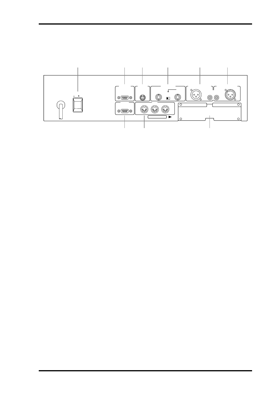Rear panel—lower half, Rear panel | ALESIS 03D User Manual | Page 29 / 302