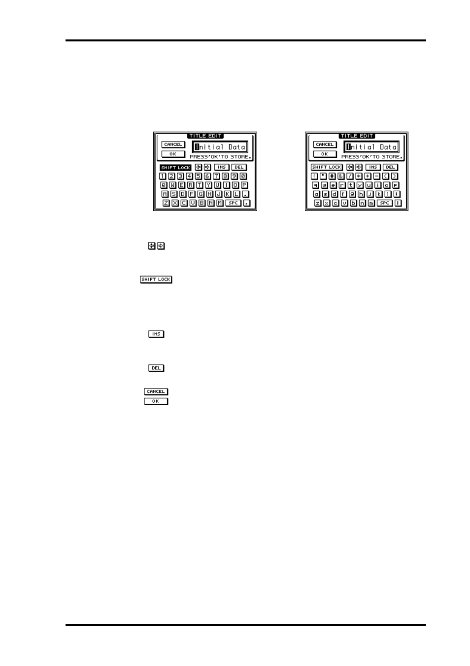Title edit dialog box | ALESIS 03D User Manual | Page 43 / 302