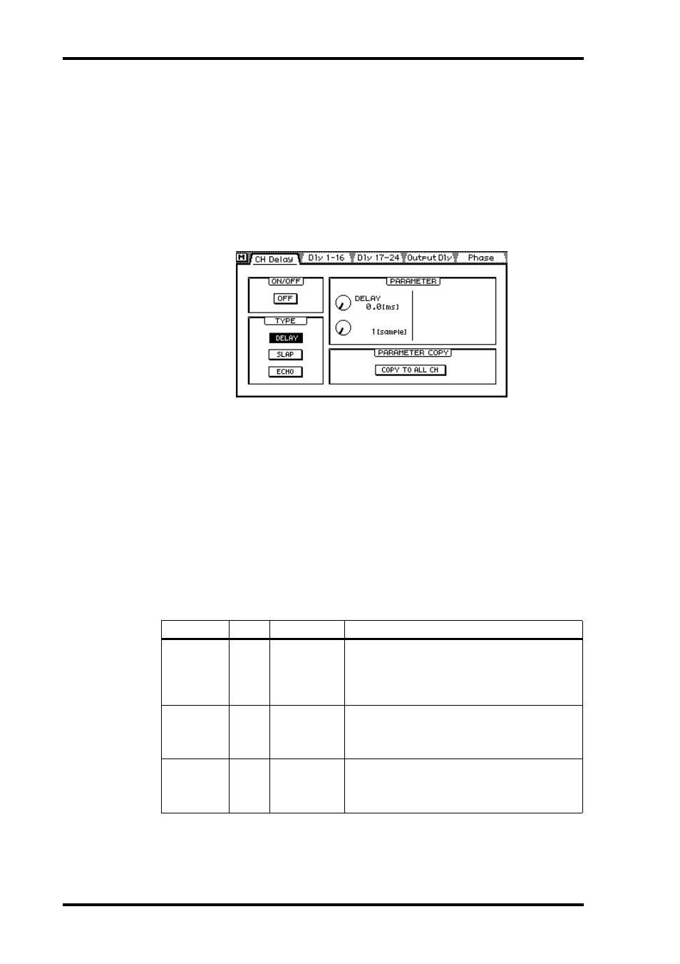 Channel delay | ALESIS 03D User Manual | Page 50 / 302