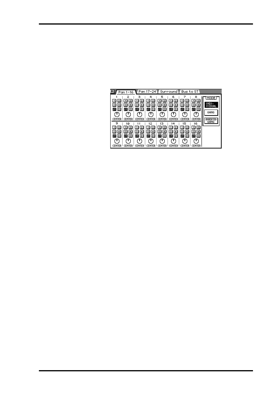 Direct outputs, Aux sends, Monitoring input channels | Input channel stereo pairs | ALESIS 03D User Manual | Page 53 / 302