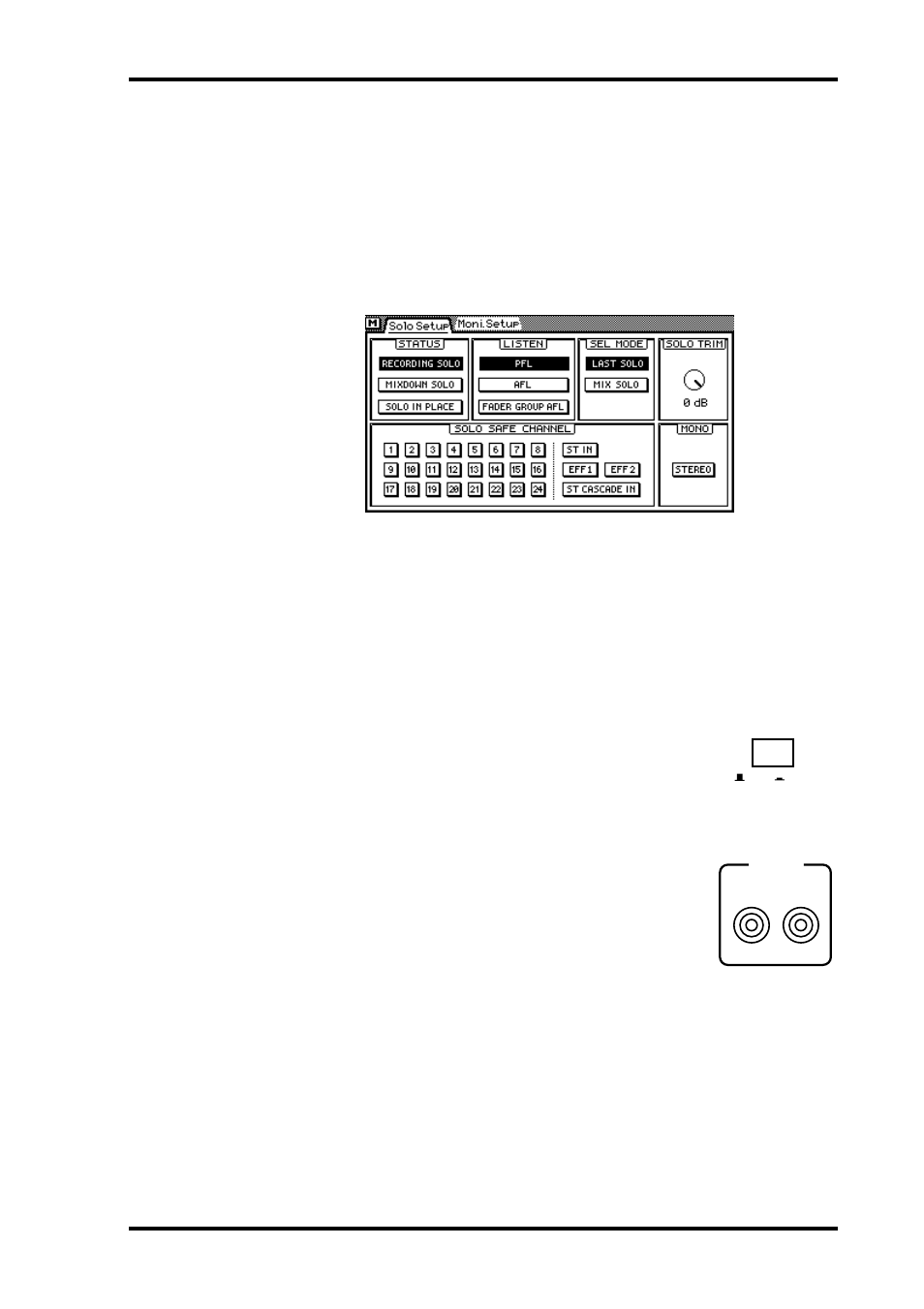 Solo safe, Twotrack input, Solo safe two-track input | Two-track input | ALESIS 03D User Manual | Page 87 / 302