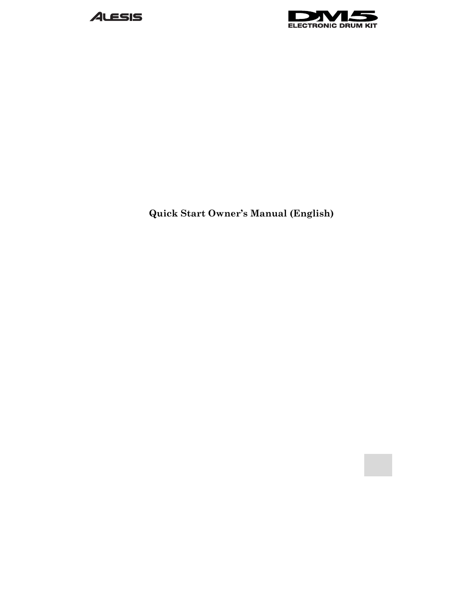 ALESIS DM5 User Manual | Page 3 / 42