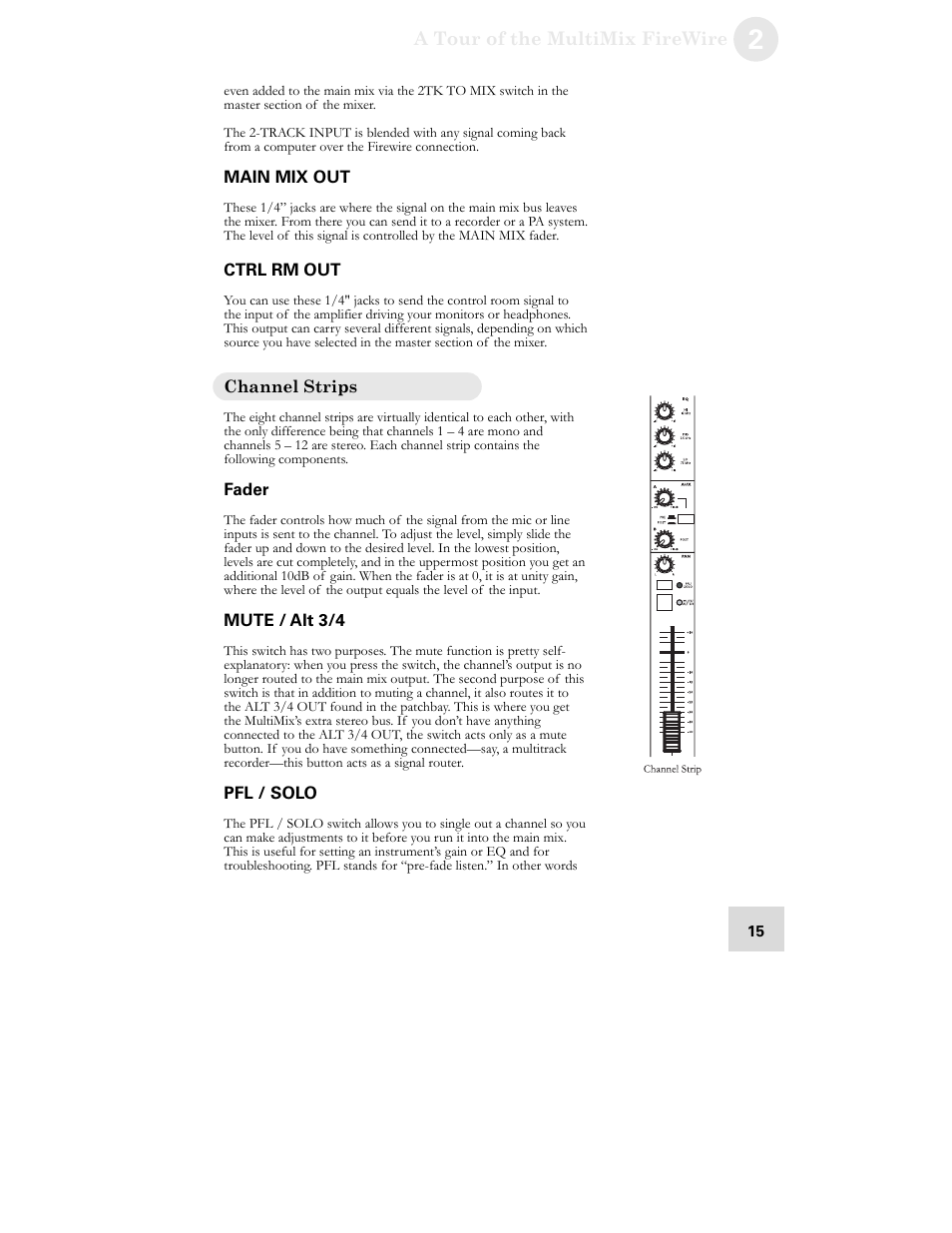 ALESIS MultiMix 12 FireWire User Manual | Page 17 / 64