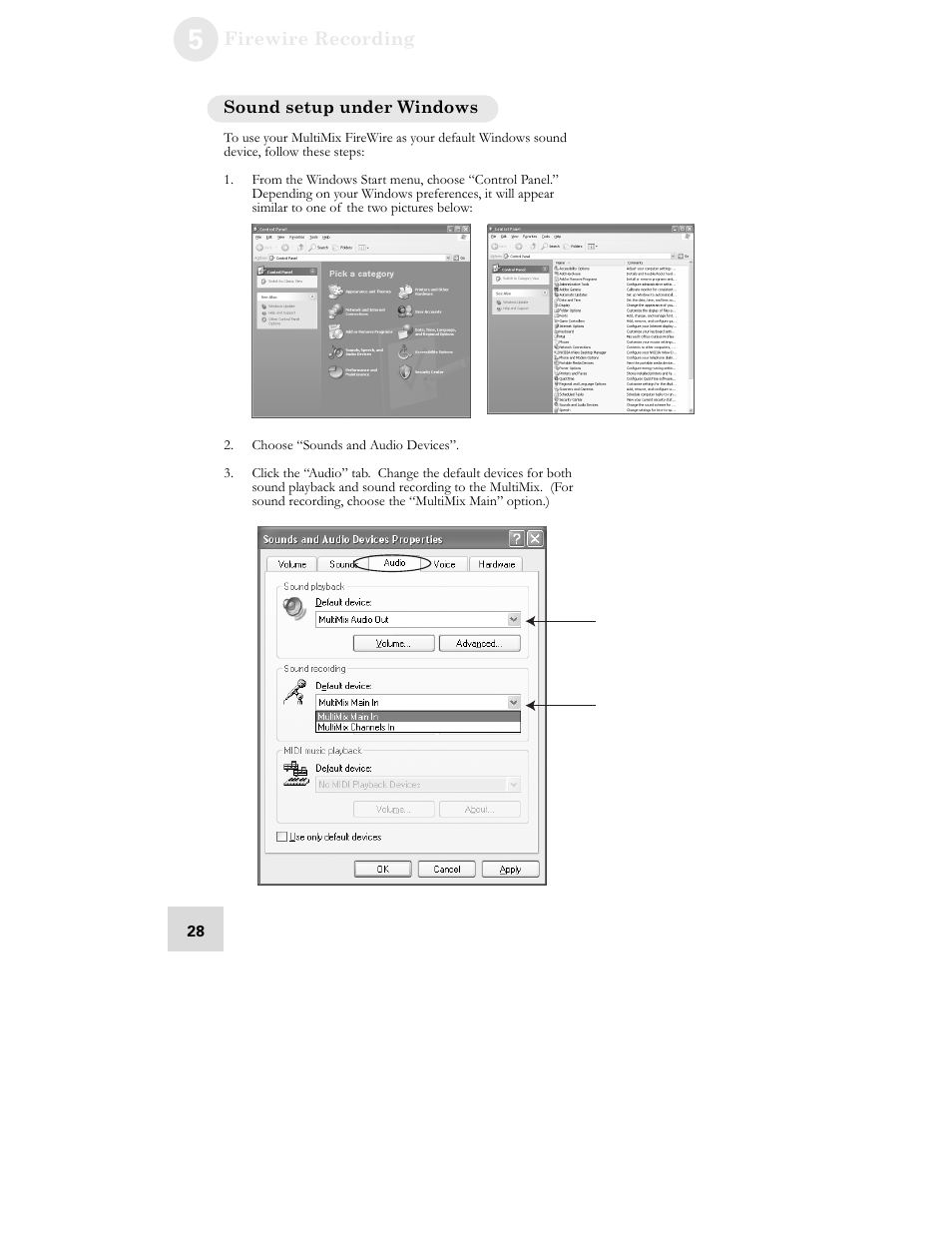 ALESIS MultiMix 12 FireWire User Manual | Page 30 / 64