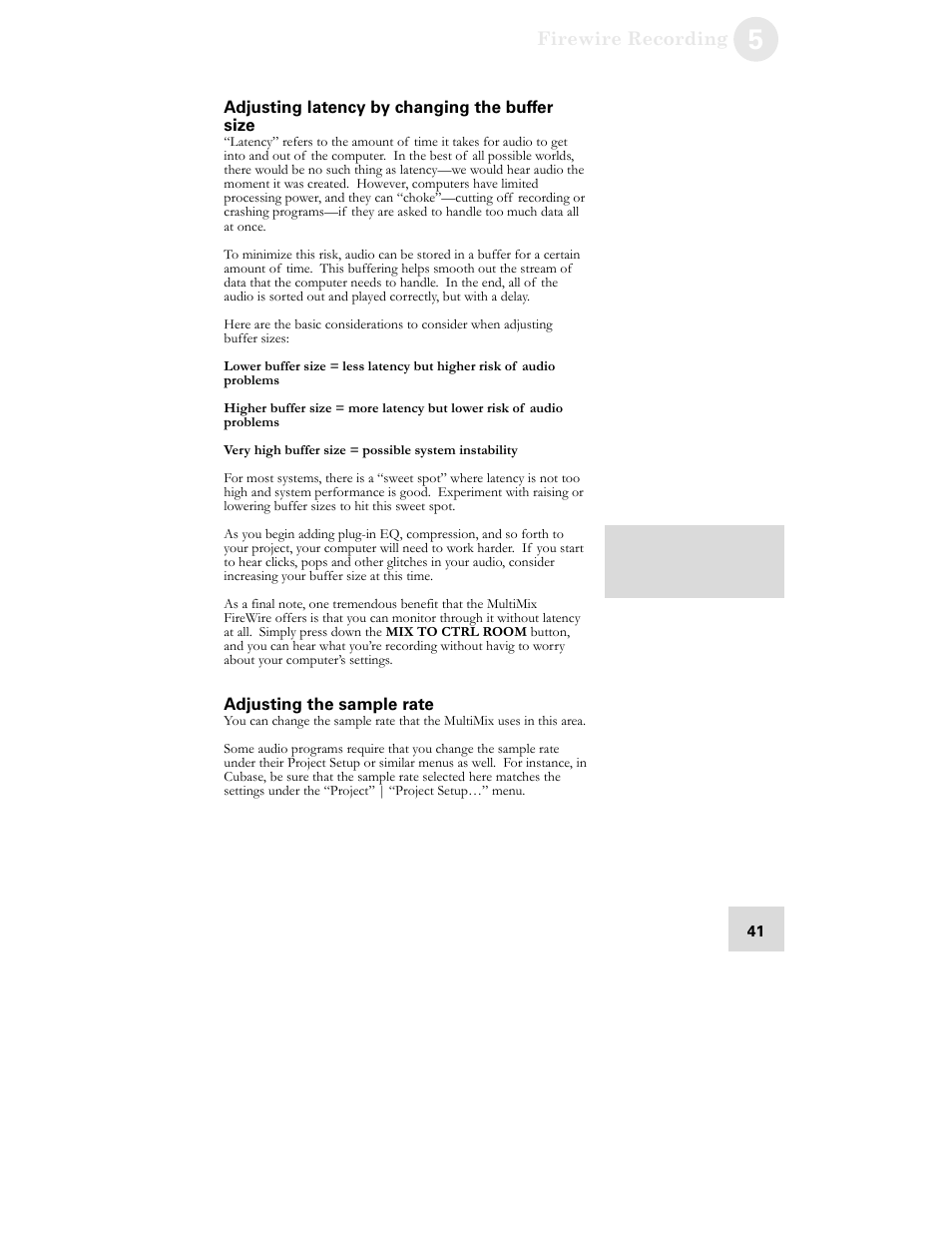 ALESIS MultiMix 12 FireWire User Manual | Page 43 / 64